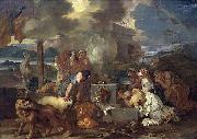 Bourdon, Sebastien Sacrifice of Noah Spain oil painting artist